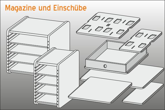 Koffer- und Regalsystem